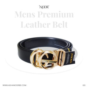 mens premium leather belt